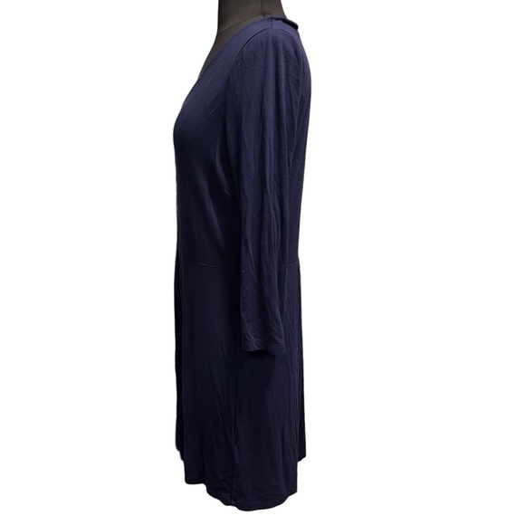 Boden Women’s Navy Blue Sabina Jersey Knit 3/4 Sleeve Fit & Flare Dress size 8 - Picture 4 of 9